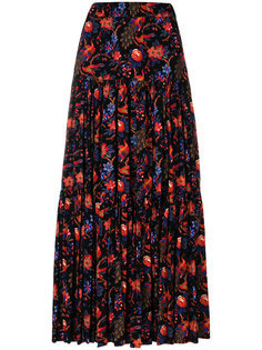 длинная юбка с цветочным принтом La Doublej