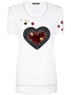 футболка с аппликацией  Dolce & Gabbana