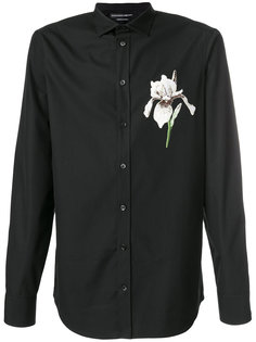 рубашка с цветочной вышивкой Alexander McQueen