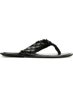 leather flip flops Osklen