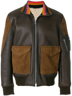 куртка-бомбер с контрастными карманами Paul Smith