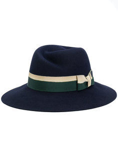 шляпа с полосатой лентой Maison Michel