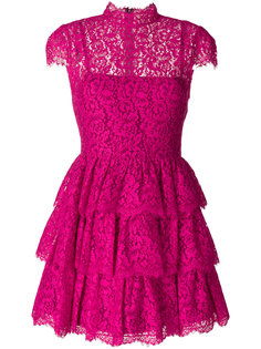 кружевное платье с оборками Alice+Olivia