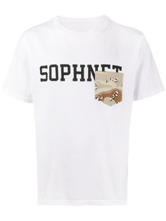 футболка с карманом и логотипом Sophnet.