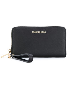 кошелек на молнии с ремешком на запястье Michael Michael Kors
