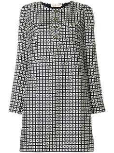 платье с принтом квадратов Tory Burch