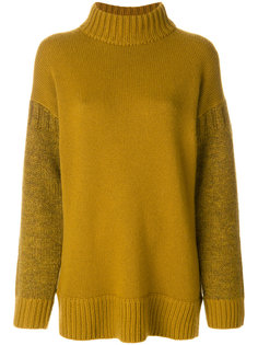 block colour roll neck jumper Pringle Of Scotland