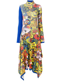 платье с цветочным принтом и асимметричным подолом  Pringle Of Scotland