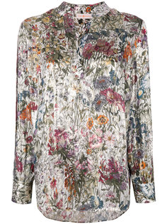 блузка с принтом и V-образным вырезом  Tory Burch