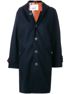 пальто на пуговицах с капюшоном Ermanno Gallamini