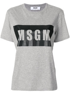футболка с логотипом  MSGM