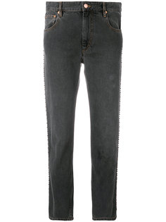 джинсы-герлфренды с заклепками Isabel Marant