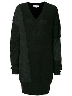 платье-джемпер в стиле пэчворк  McQ Alexander McQueen