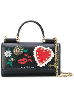 декорированная мини сумка Von Dolce & Gabbana