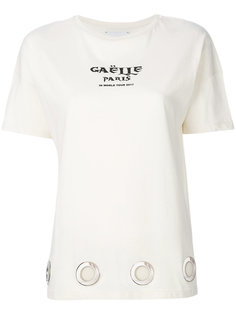 футболка с короткими рукавами и люверсами  Gaelle Bonheur