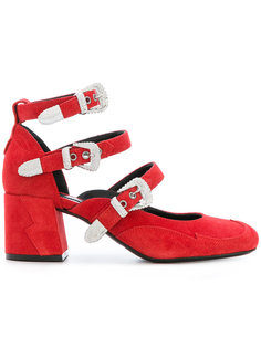 Western buckle Mary Jane pumps McQ Alexander McQueen