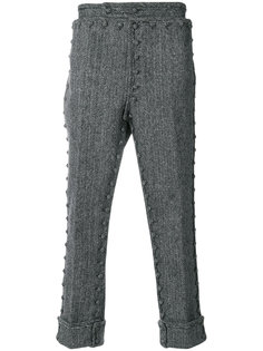 брюки с пуговичной отделкой Thom Browne