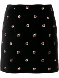 короткая юбка с цветочным принтом Alexa Chung