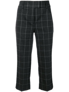 брюки с клетчатым принтом Dondup