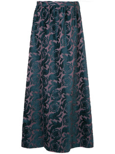 длинная юбка с цветочным жаккардовым узором Undercover