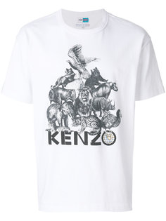 футболка с принтом Animal Kingdom Kenzo