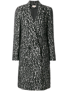 жаккардовое леопардовое пальто Michael Michael Kors