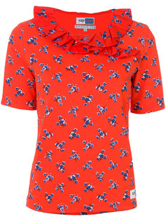 футболка с оборкой May Flowers Kenzo