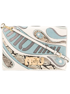 сумка на плечо с вышивкой Miu Miu