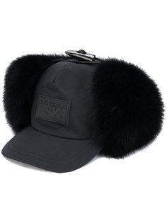 бейсбольная кепка с меховыми деталями Dsquared2