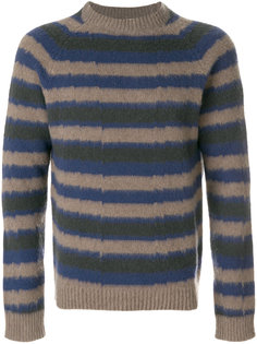пуловер с круглым вырезом в полоску Boglioli
