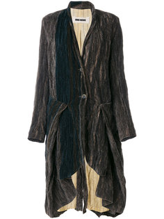 пальто с драпировкой Uma Wang