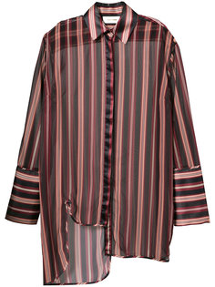 полосатая асимметричная рубашка  Zimmermann