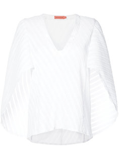 блузка с диагональной плиссировкой Manning Cartell