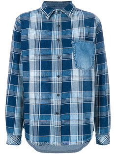 джинсовая рубашка в клетку  Current/Elliott