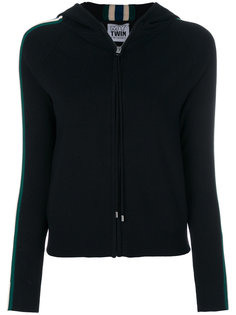 жакет на молнии с полосками по бокам Twin-Set