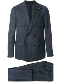 костюм-двойка в тонкую полоску Lardini