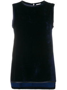 топ без рукавов с окантовкой P.A.R.O.S.H.