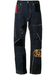 джинсы с нашивками Junya Watanabe Comme Des Garçons