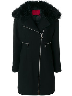 приталенное пальто на молнии  Moncler Gamme Rouge