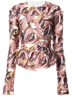 блузка с абстрактным принтом Lemaire