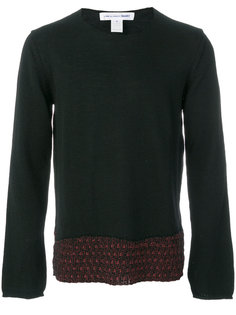 пуловер с контрастным подолом Comme Des Garçons Shirt