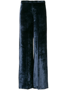 бархатные расклешенные брюки Forte Forte