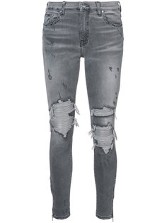 джинсы с панельным дизайном и потертой отделкой Amiri