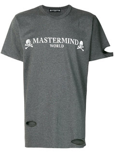 футболка с прорезями Mastermind Japan