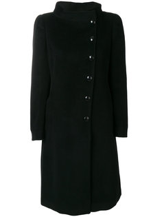 длинное пальто с застежкой сбоку Armani Collezioni