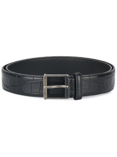 ремень с узором крокодиловой кожи Monogram Roller Saint Laurent