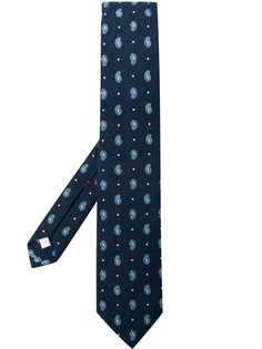 галстук с вышивкой "пейсли" Isaia