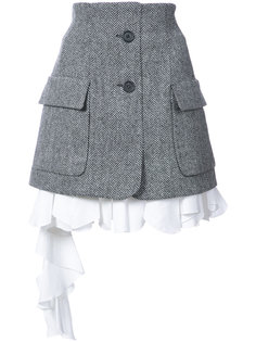 Herringbone poplin skirt Monse