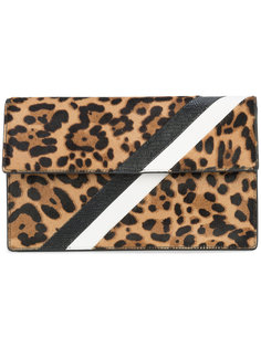 leopard print stripe clutch bag Tomasini
