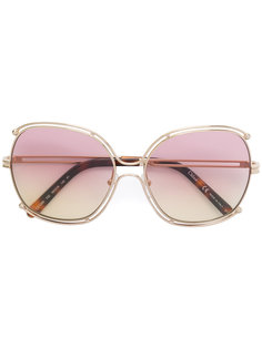 массивные солнцезащитные очки Chloé Eyewear